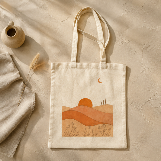 Desert Dunes Canvas Tote Bag
