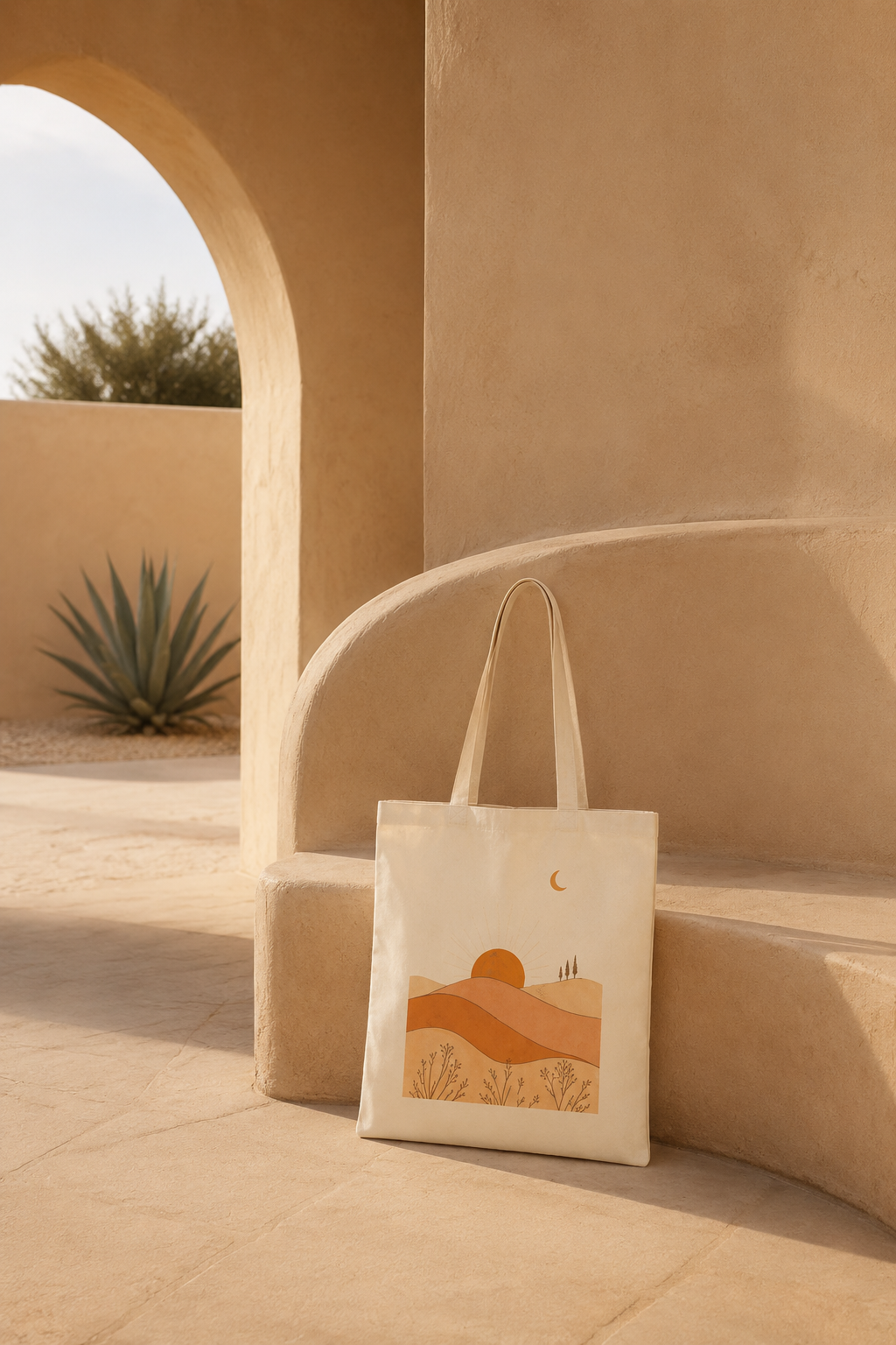Desert Dunes Canvas Tote Bag