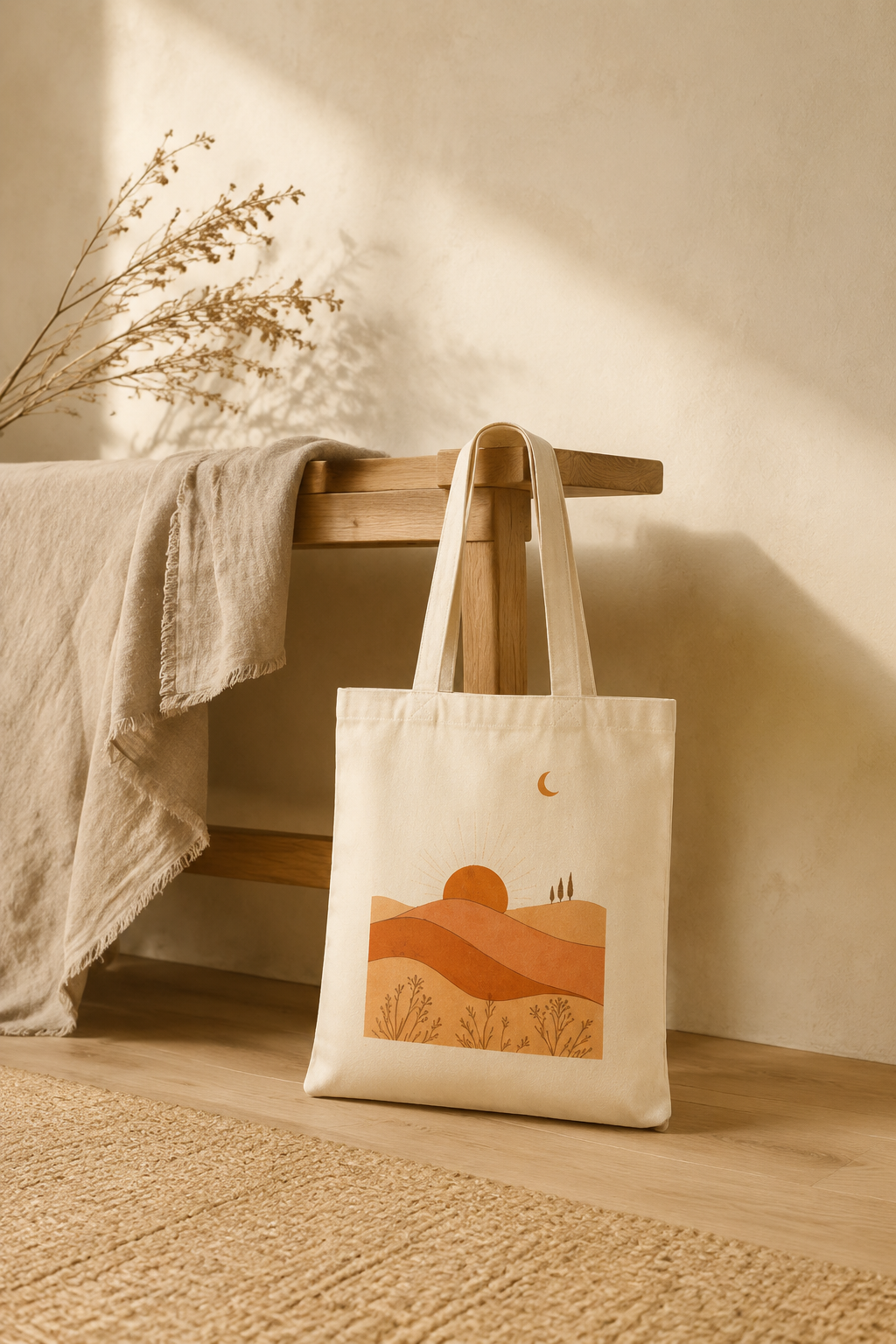 Desert Dunes Canvas Tote Bag