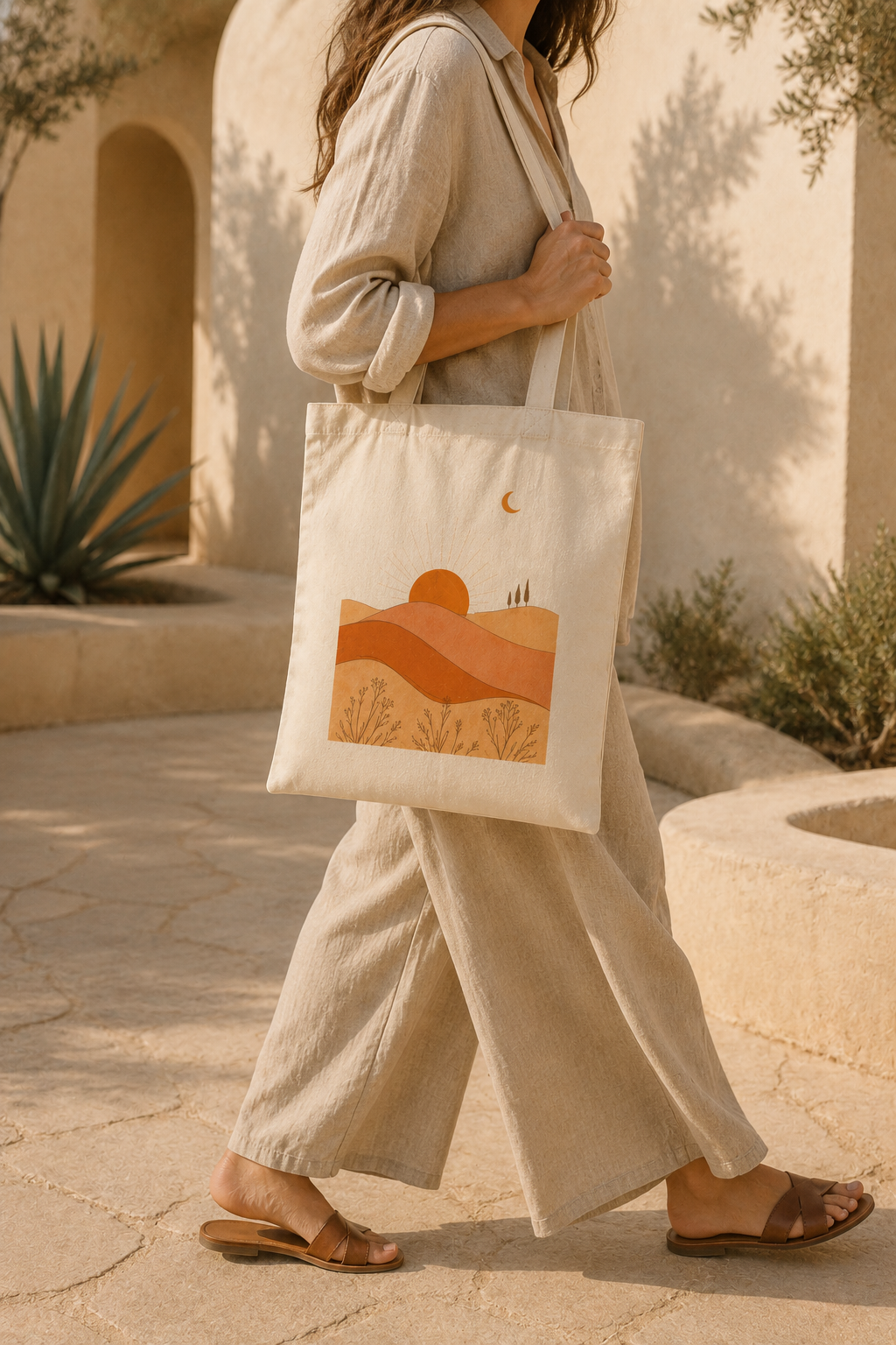 Desert Dunes Canvas Tote Bag