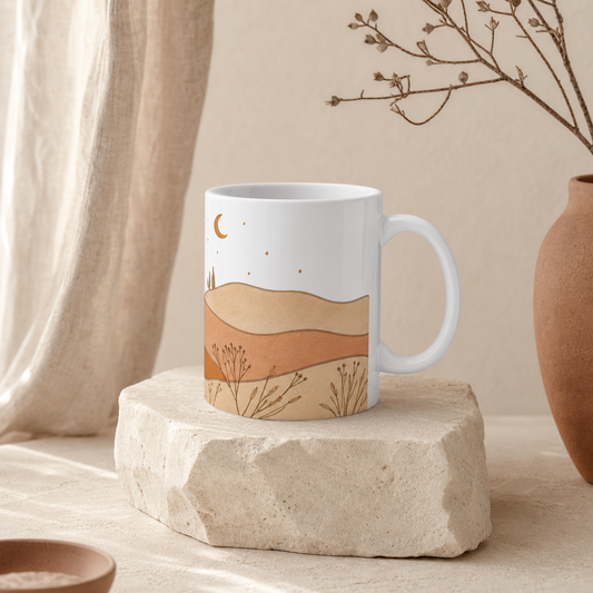 Desert Sunrise Mug-White