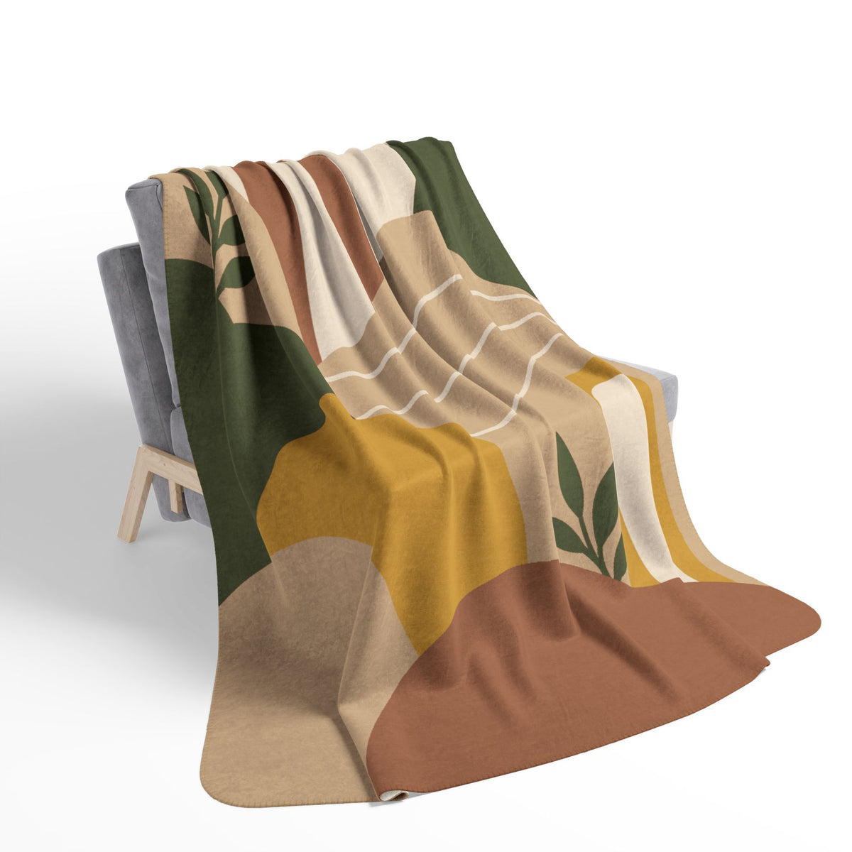 Meadow Arches Fleece Sherpa Blanket