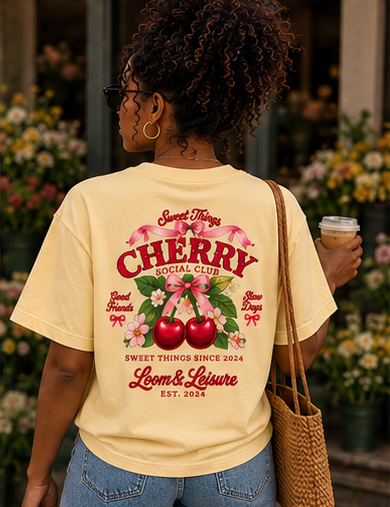 Cherry Social Club Vintage Graphic Tee