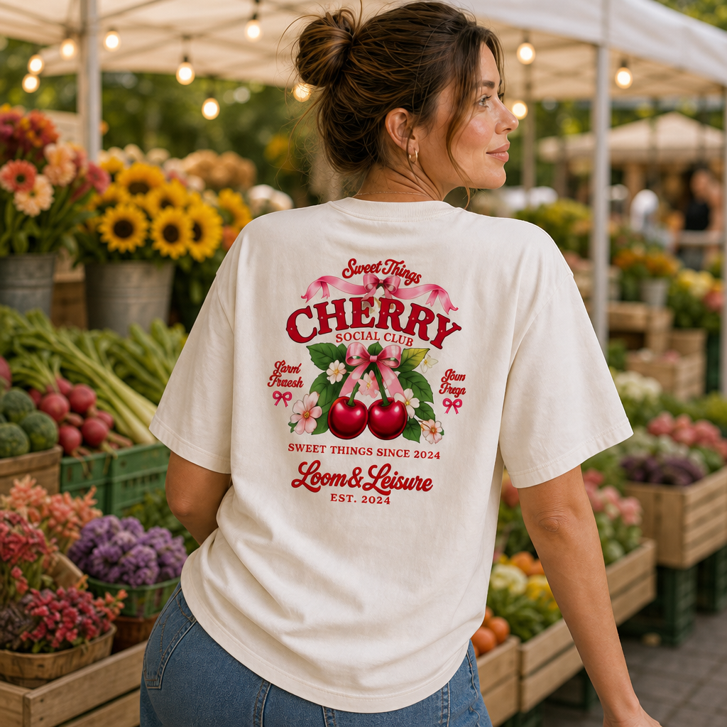 Cherry Social Club Vintage Graphic Tee